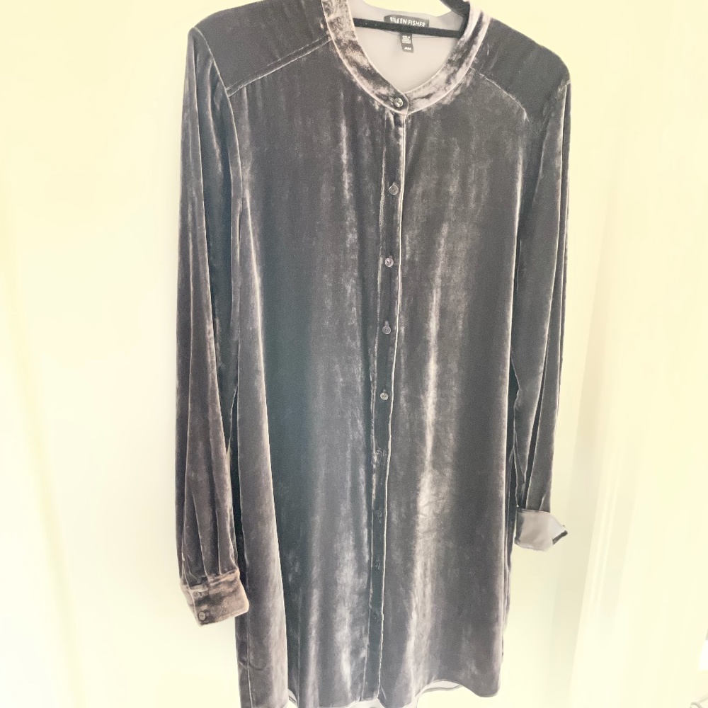 EILEEN FISHER VELVET SHIRT/DRESS